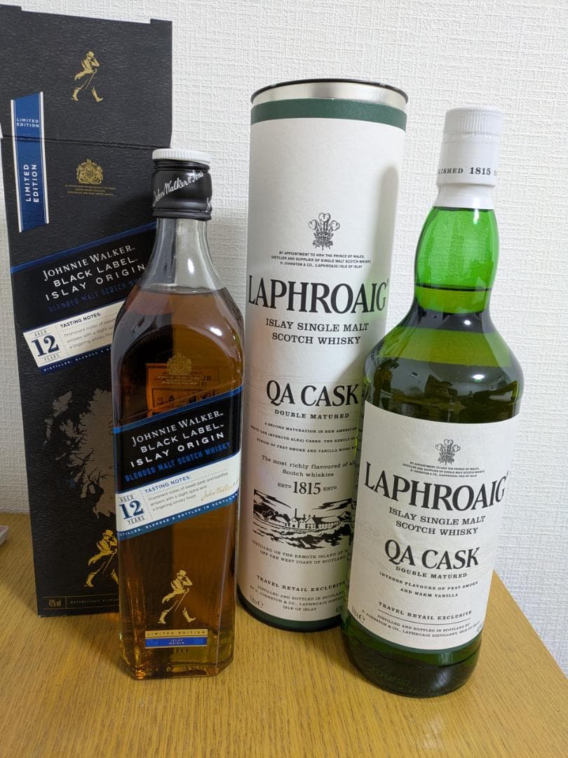 ラフロイグ QA Cask、ジョニーウォーカーアイラオリジン