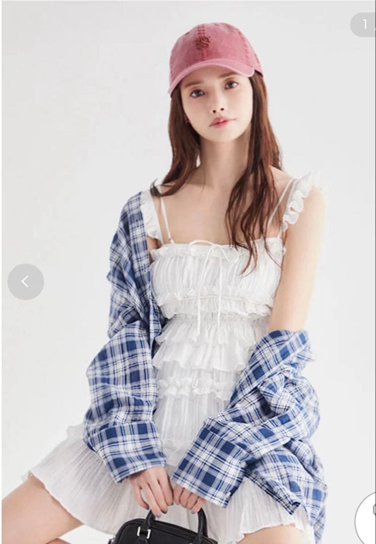 SNIDEL スナイデル ワッシャープリーツキャミソール