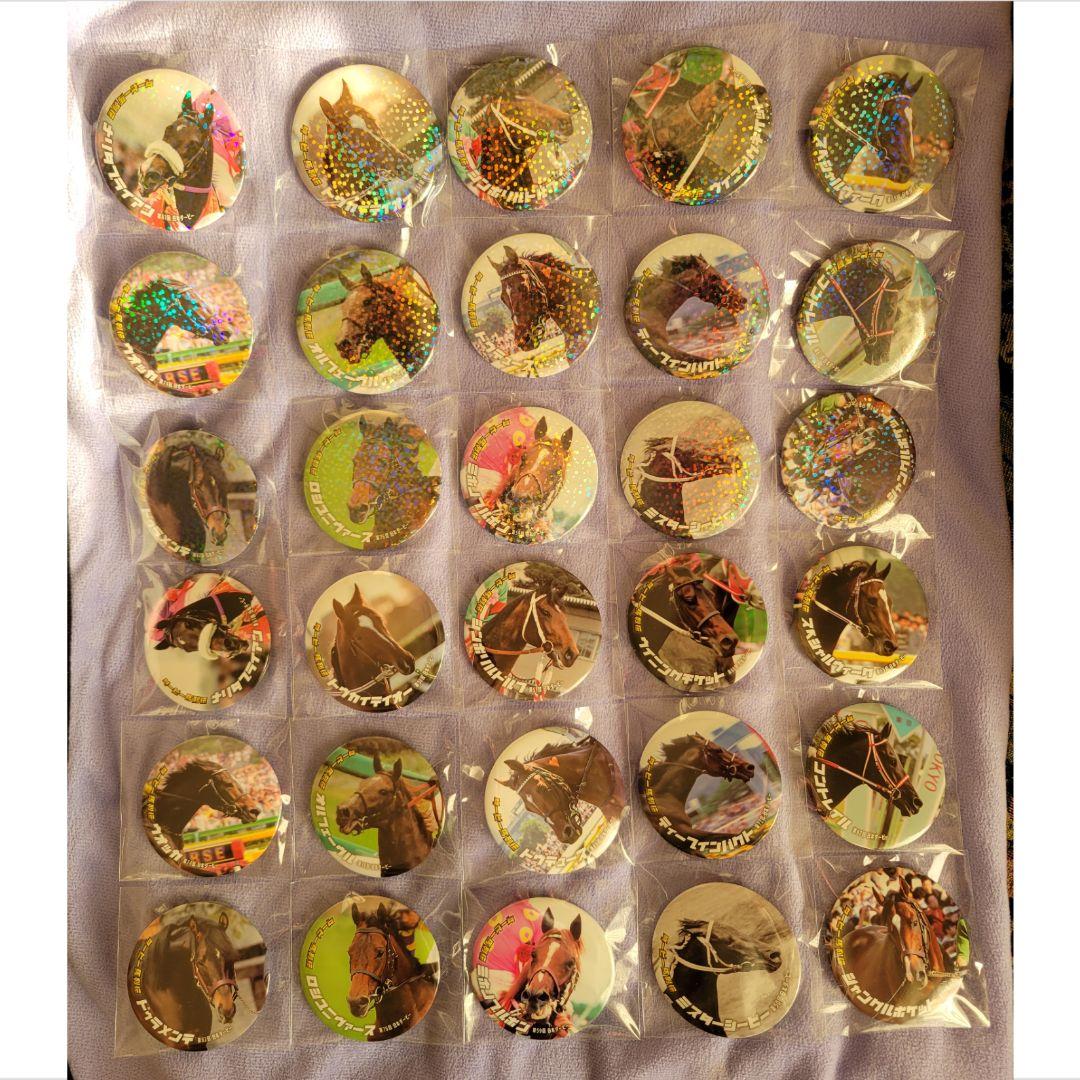 ダービー馬列伝くじ　缶バッジ　コンプセット
