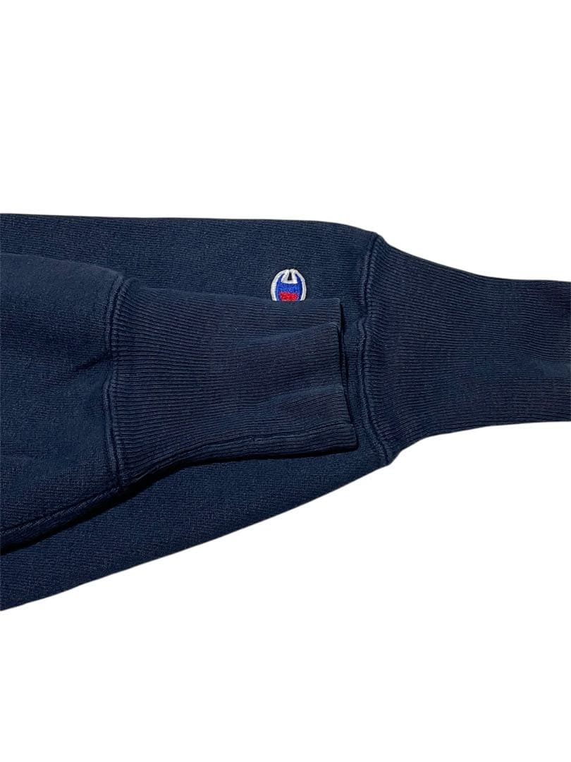 90s USA製 チャンピオン リバースウィーブ 刺繍ロゴ ネイビー スウェット