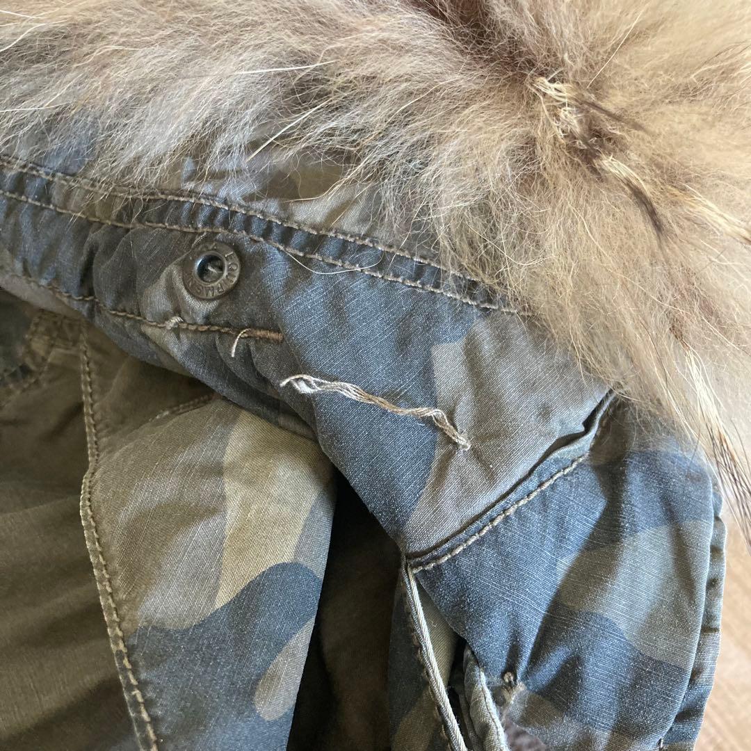 goa ゴア　モッズコート　迷彩　FREEサイズ　レディース　アウター