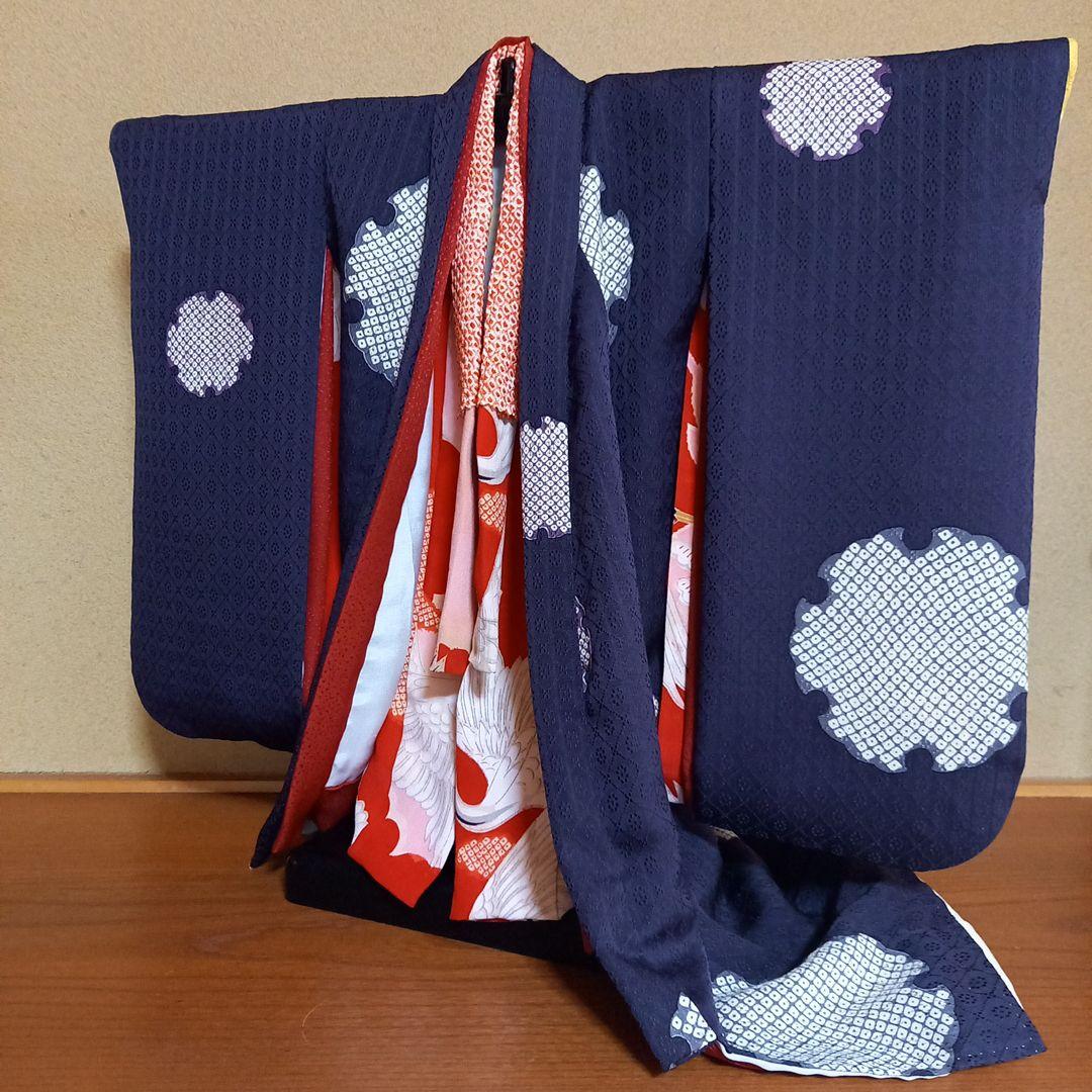 市松人形　15号 着物 比翼付き　襦袢　作り帯　帯揚げ帯締め　正絹