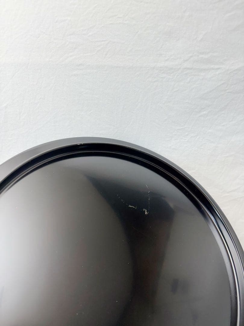 未使用 茶道具 木製黒真塗 水差し 大口水指（おおくちみずさし）」利休好写し元箱