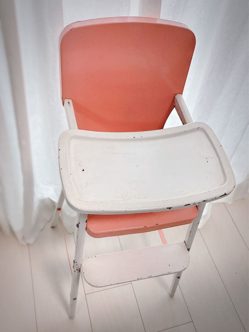 ピンク＆ホワイト♡ヴィンテージ Tinドール or チャイルドチェア