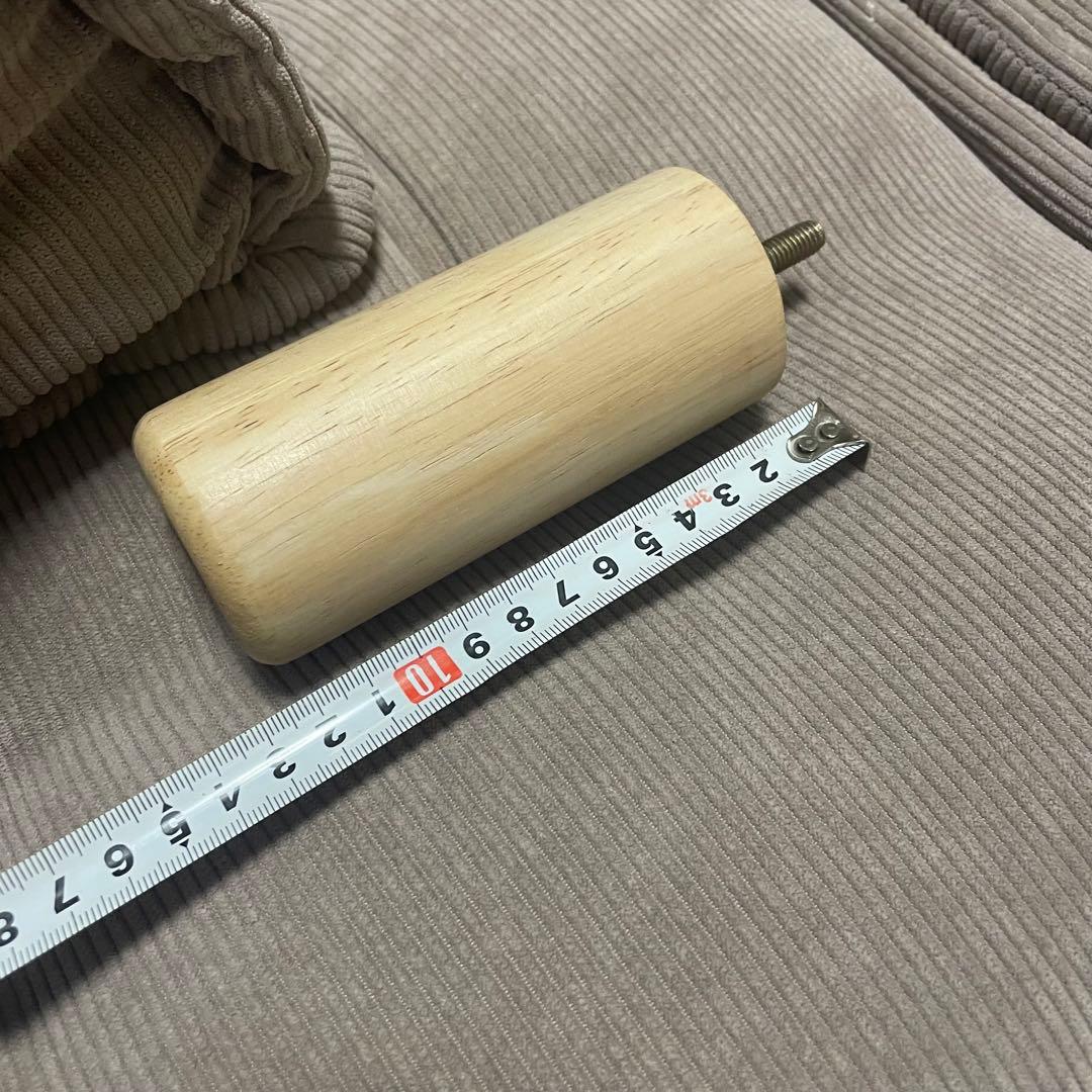 フロアソファ コーデュロイ グレージュ 2個セット