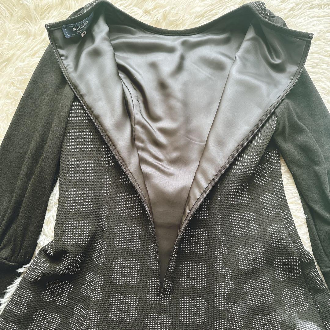 極美品 M’S GRACY エムズグレイシー リボン ワンピース 38