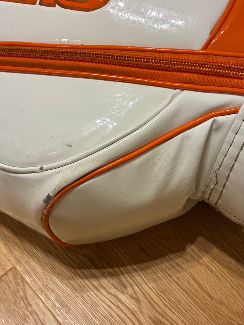 PEARLY GATES キャディーバッグ オレンジ/ホワイト　おまけ有り