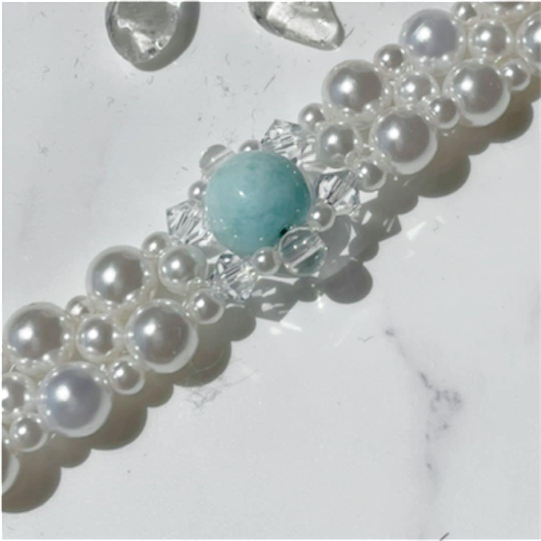 ペット用ビーズネックレス極小！　MGH-015