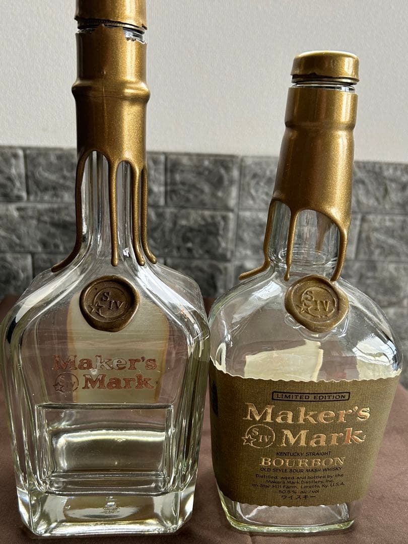 Maker's Mark . I.W.HARPER 終売品空瓶