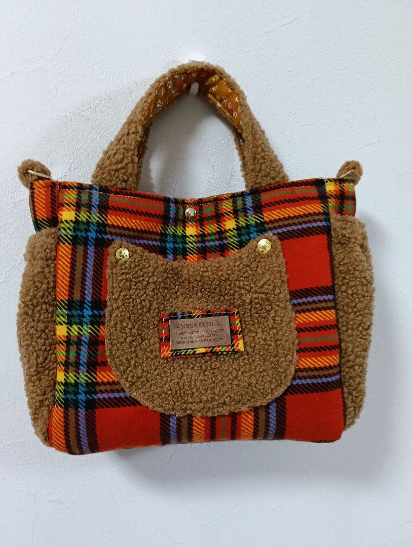 さ*ー様 コヤンイサムチョン ボリーちゃん ギャザーポケット付きトートバッグ ハ