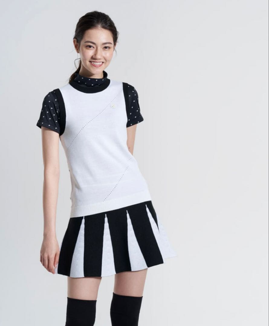 ホンマゴルフ　③点セット　防風総裏地セーター　スカート　ニーハイソックス