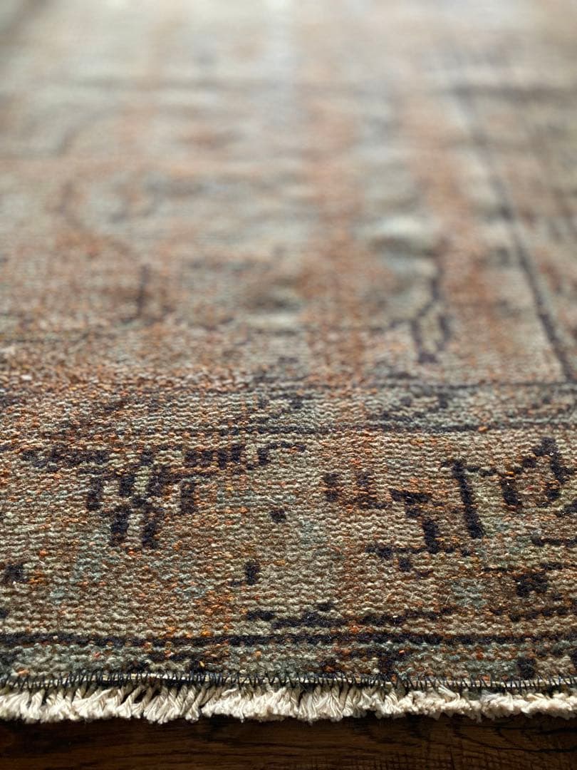 訳あり特価ロングランナーラグ　ヴィンテージラグ　トルコラグ