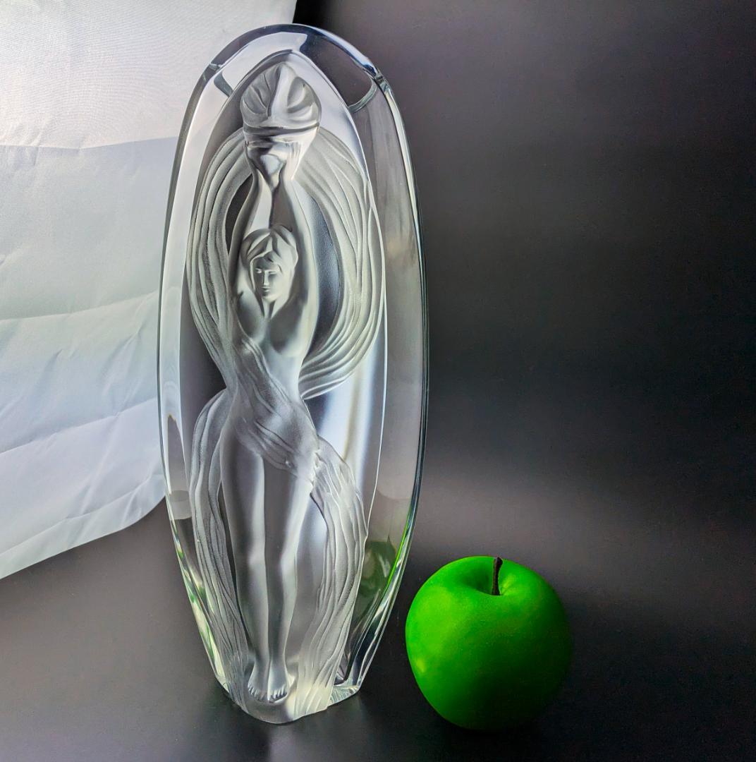 konomiさん専用　静謐の大型花瓶★ラリック エロイカ EROICA 34㎝