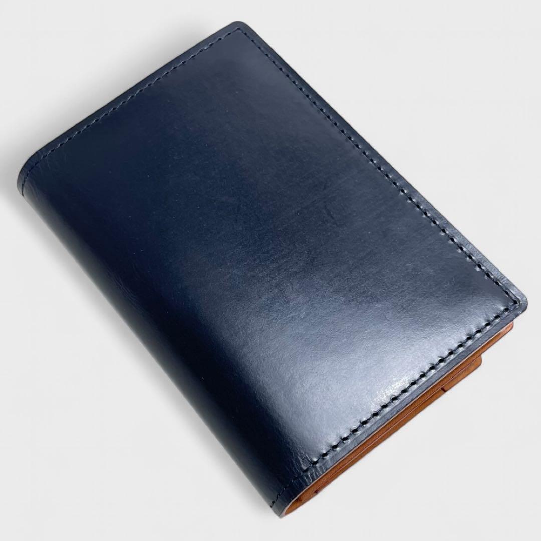 未使用品✨GANZO ガンゾ シンブライドルレザー 名刺入れ ネイビー 日本製