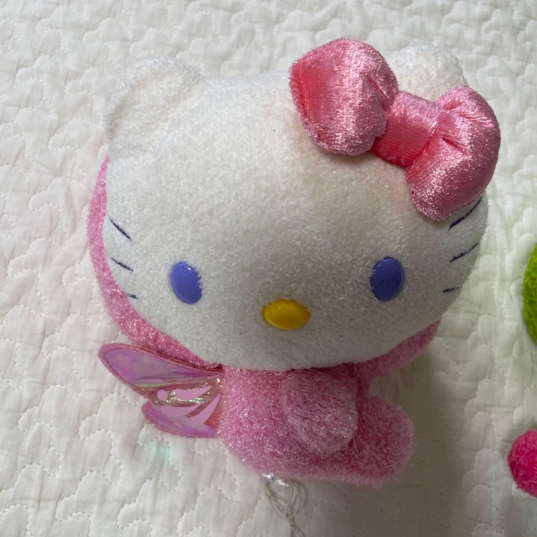ハローキティ カラフルバグ ぬいぐるみS ちょうちょ新品 平成レトロ