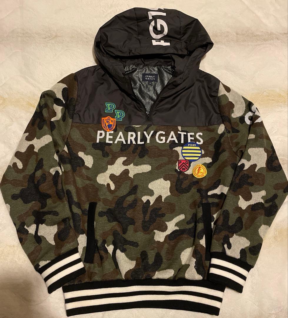 PEARLY GATES 迷彩柄 フード付きジャケット サイズ6