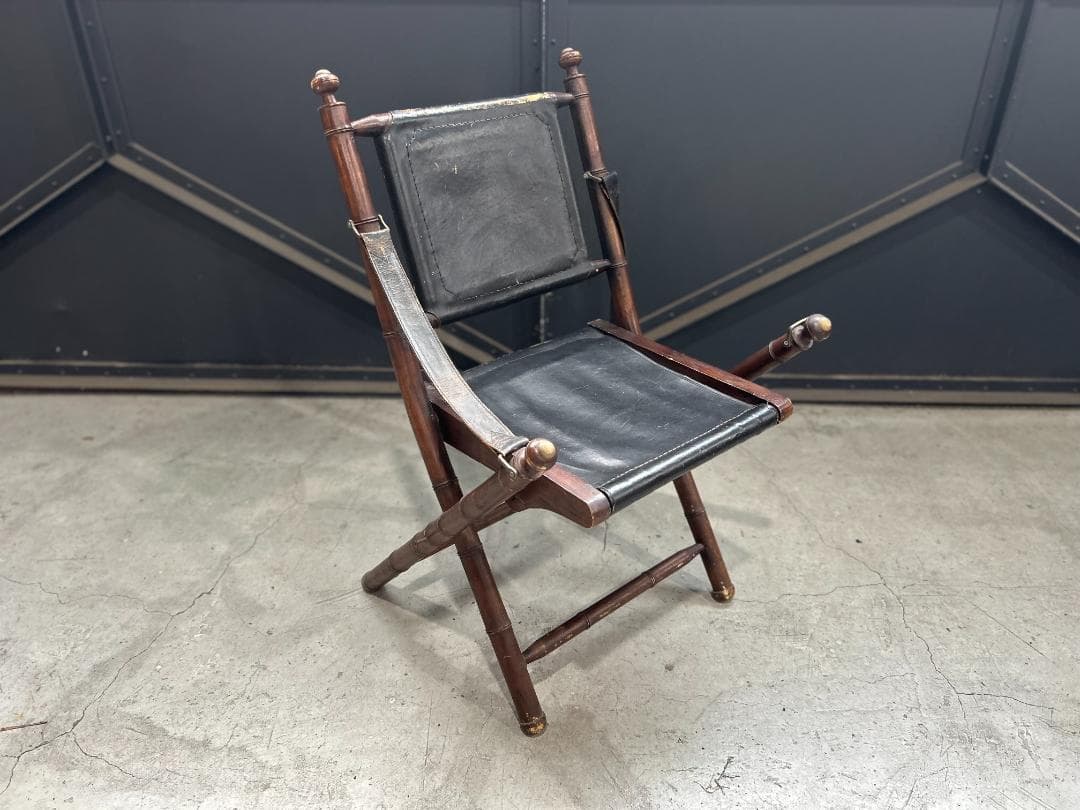 Vintage Folding Chair / フォールディングチェア｜レザー