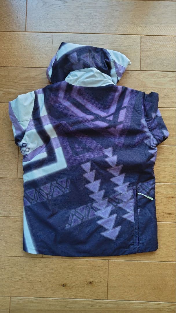 DESCENTE　レディース　スキーウェア 　紫 ピンク 幾何学模様　サイズL