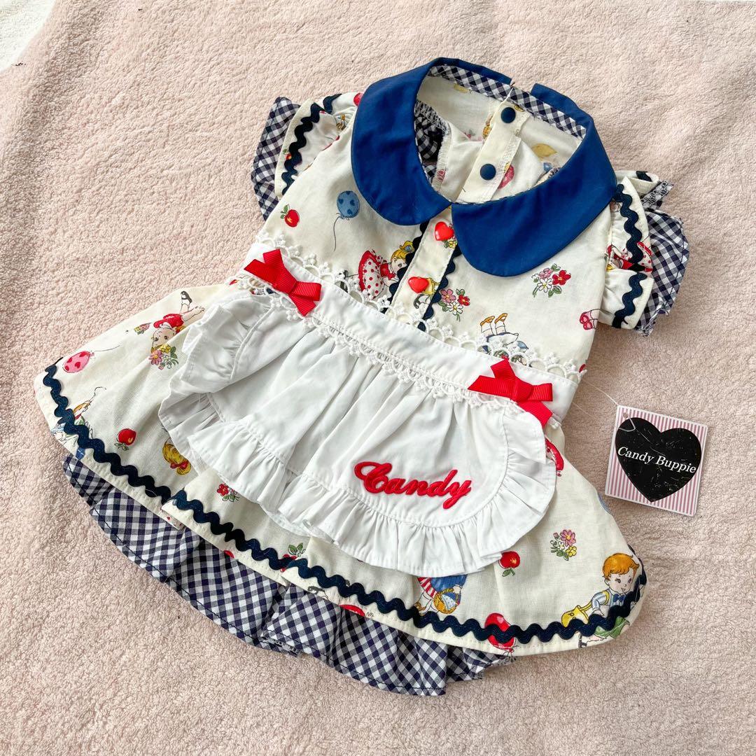 キャンディブッピー RetoroApronワンピース ホワイト Mサイズ