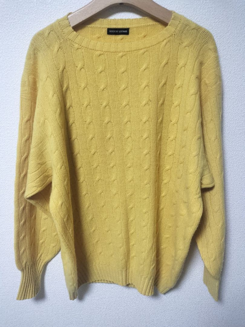 【BERGDORF GOODMAN】スコットランド カシミアアランニット