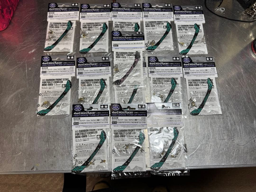 ミニ四駆 フルカウルカーボンステー2022 13枚＋韓国25周年1枚