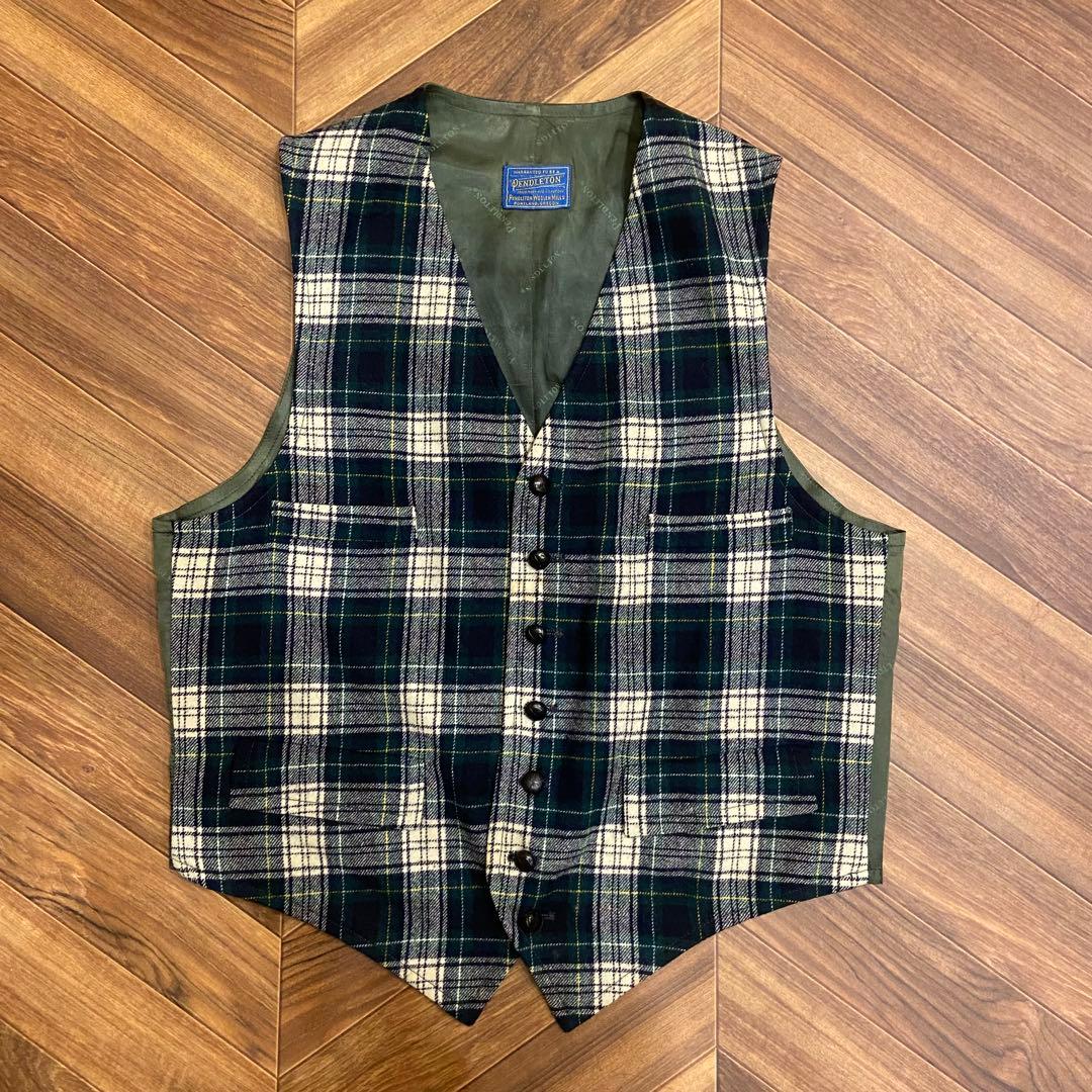 50s PENDLETON ペンドルトン ウール ベスト ワンサイズ
