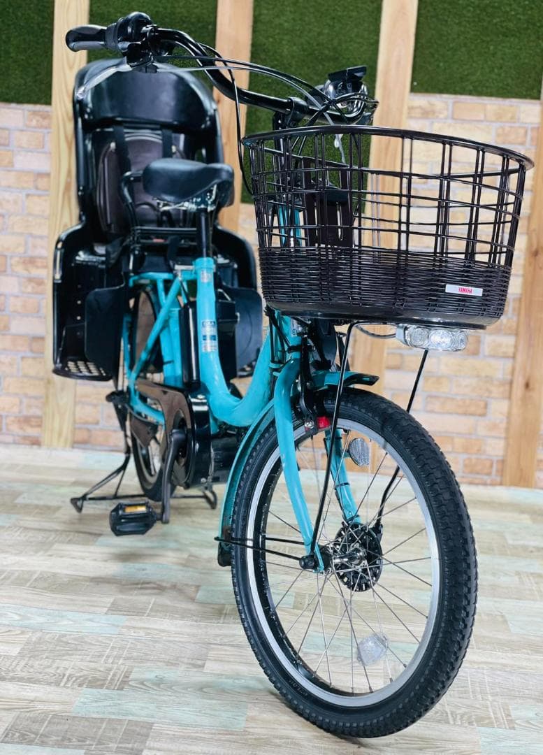 激レアブルー系 ヤマハ バビー 子供乗せ電動アシスト自転車 H1696
