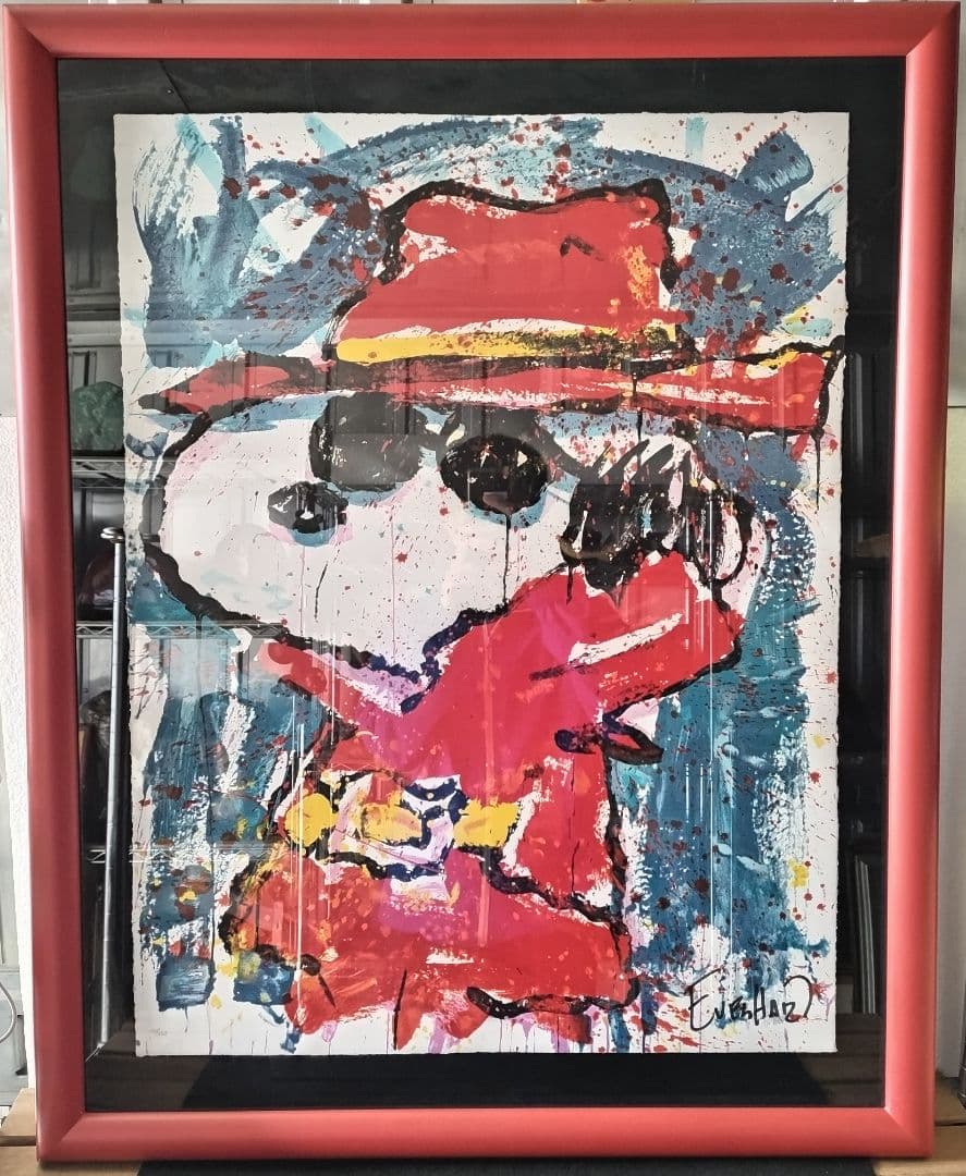 【真作保証】トムエバハート 保証書付『スヌーピー』リトグラフ 値下げしました