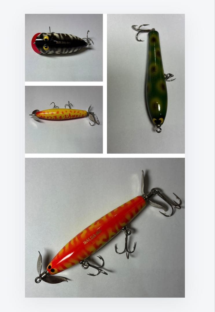 【美品・80年代オリジナル】バルサ50 ルアー3点セット