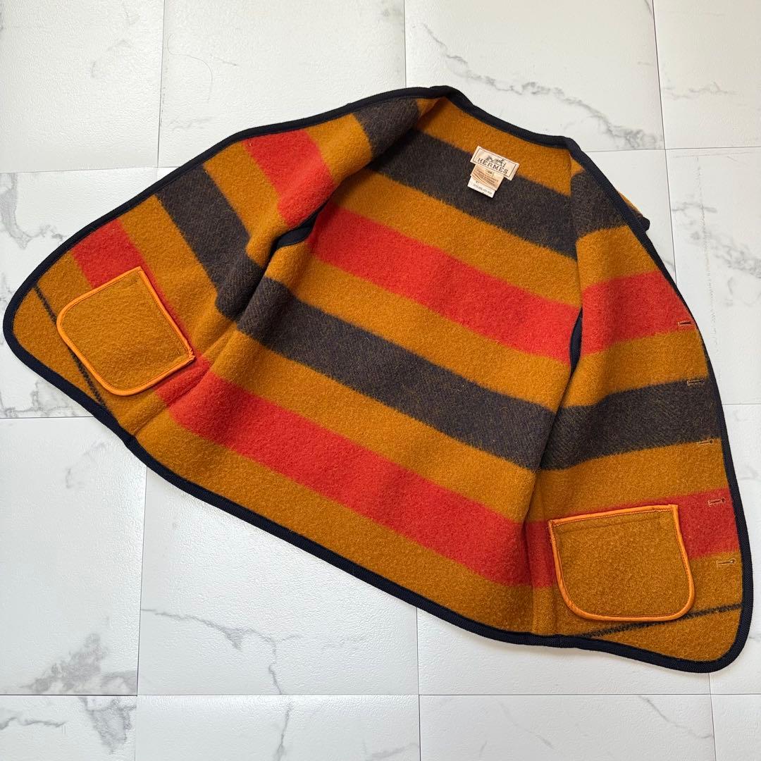 HERMES エルメス ヴィンテージ ロカバール ウール100％ ベスト　46