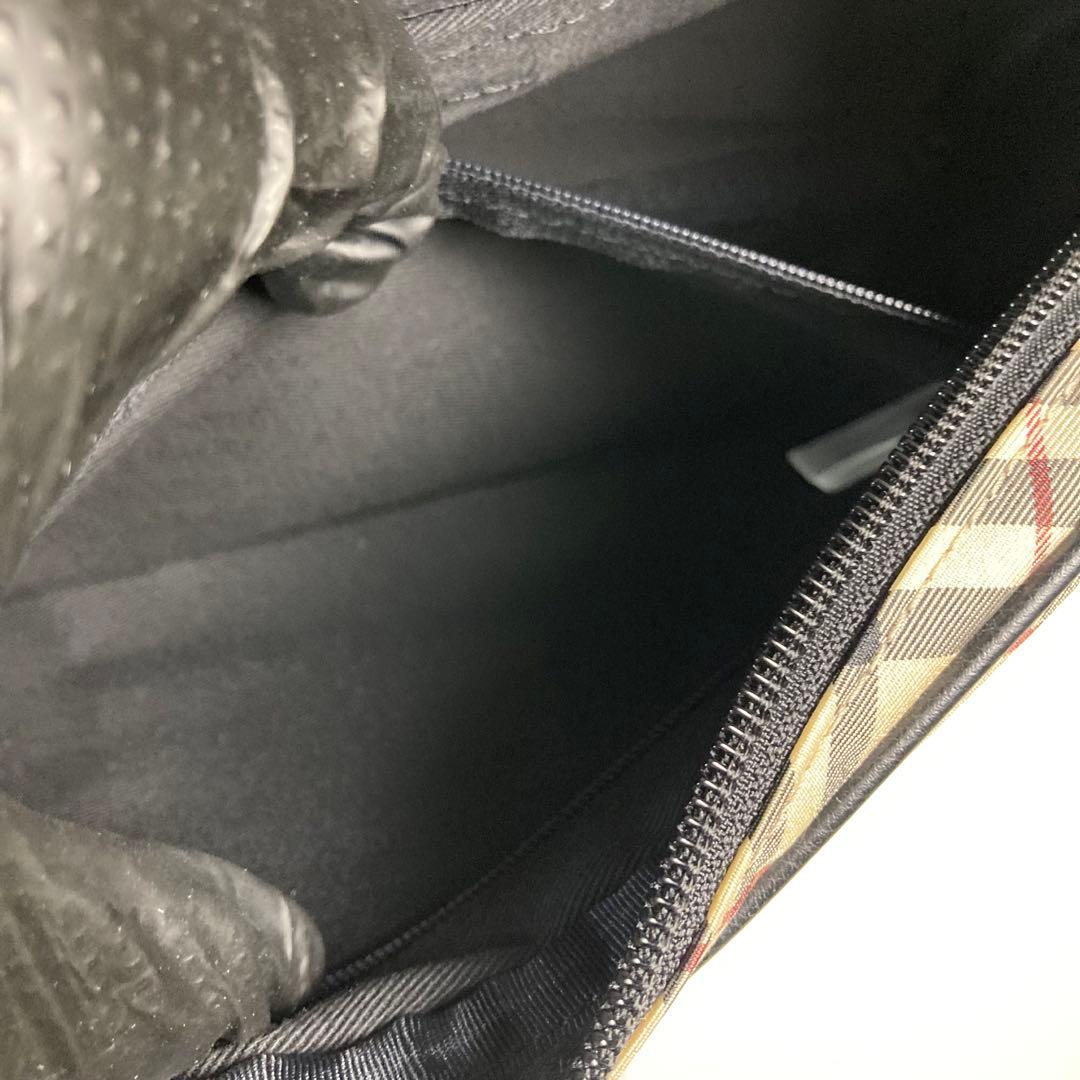 美品　バーバリー　ボディバッグ　ウエストポーチ　ナイロン　ノバチェック