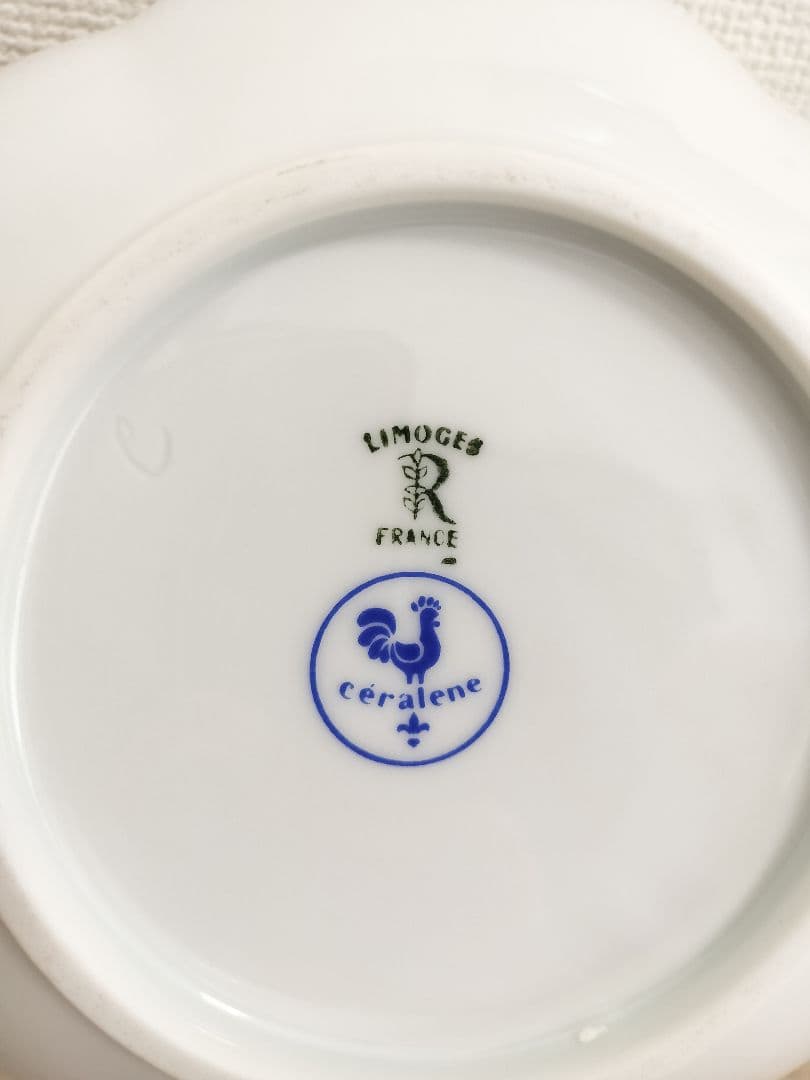 お値下げしました、3枚組　ヴィンテージ 　リモージュ　セラレンアネモネ　ボウル