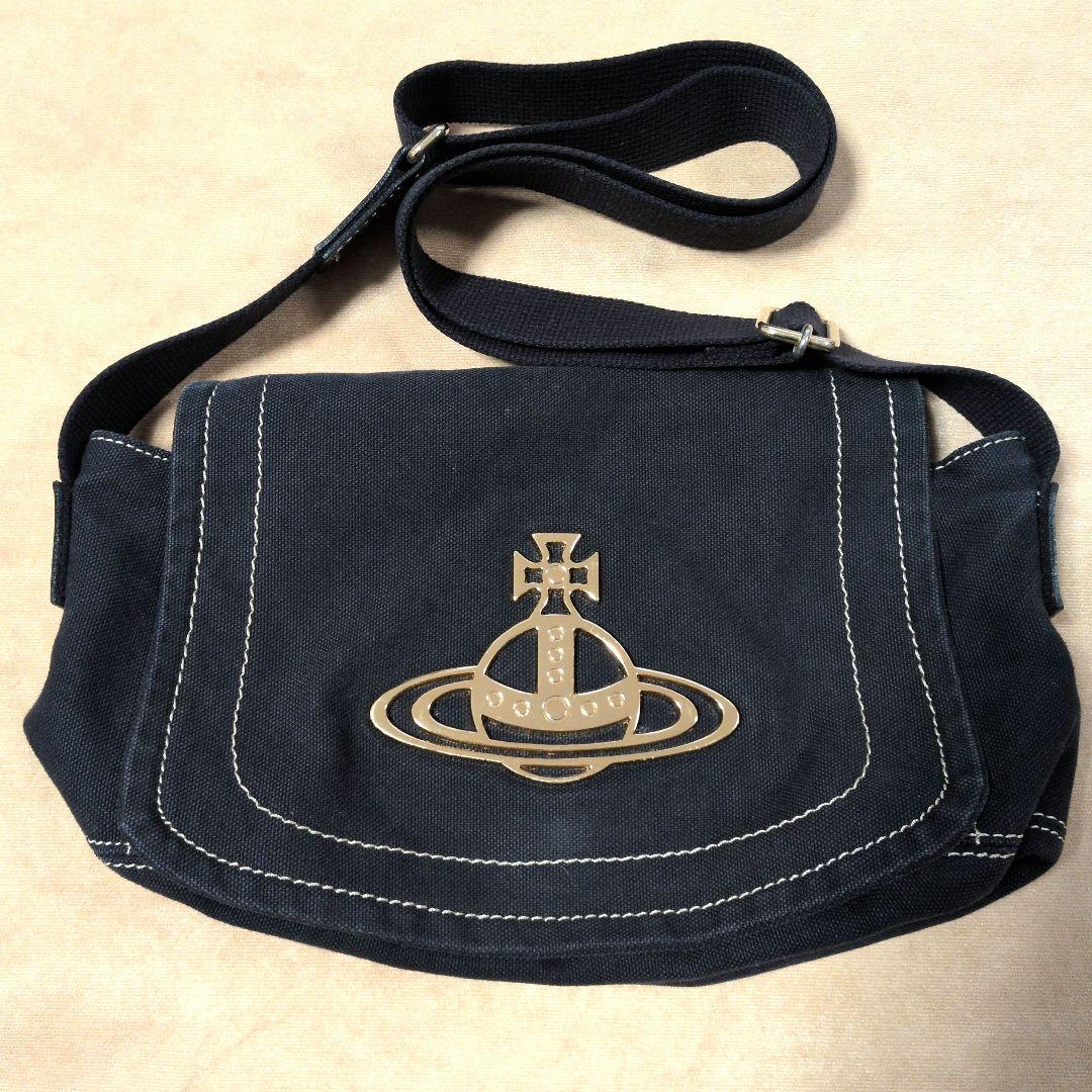 Vivienne Westwood ゴールドオーブショルダーバッグ　黒