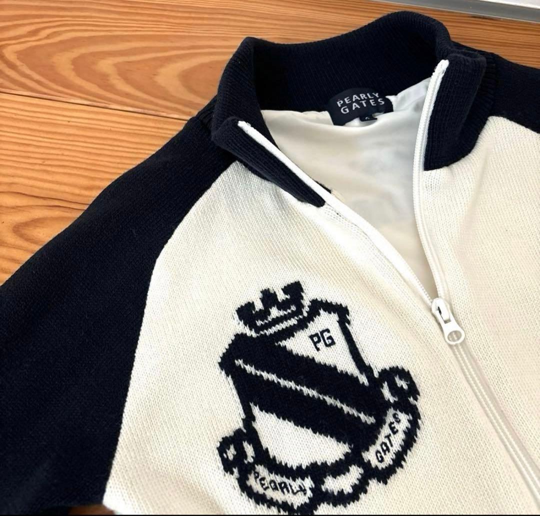 PEARLY GATES パーリーゲイツ ニットフルジップパーカー　0