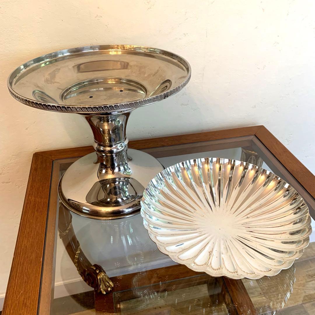 英国アンティーク 銀食器 クイーンアンスタイル アフタヌーンティーセット