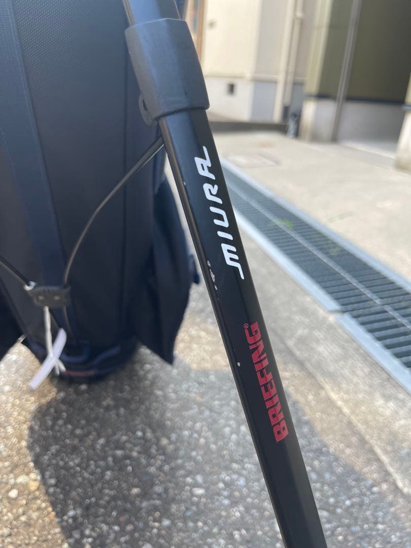 三浦技研×BRIEFING コラボキャディバッグ ゴルフバッグ ネイビー