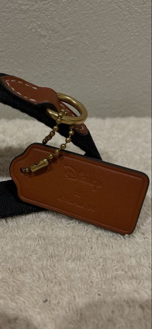 coach✖️ディズニー　限定品　ミッキー・ドナルド パッチ付きボディバッグ