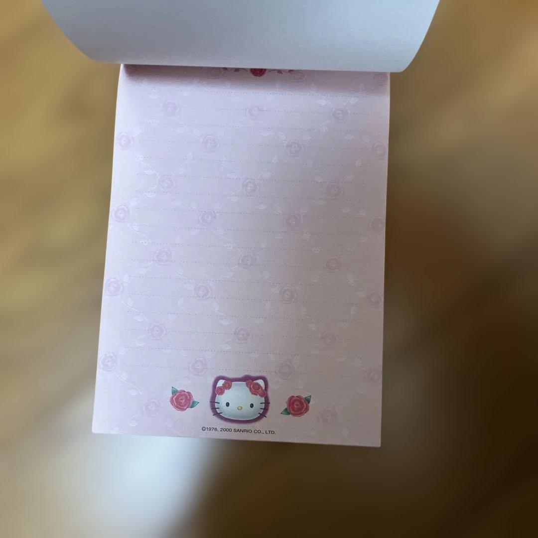 ハローキティ 薔薇 メモ レア 2000 当時物 レター
