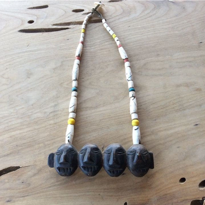アンティーク ナガ族 ネックレス#木 民族衣装