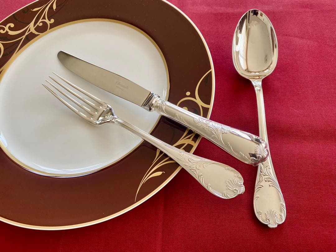 【やっぱりマルリー☆美品】クリストフル マルリー テーブルカトラリーセット