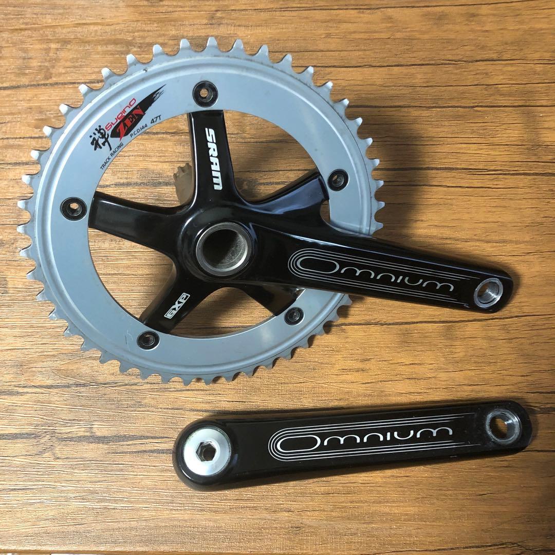 最終値下げ　スラムオムニウムクランク　スギノZENチェーリング付き　オムZEN