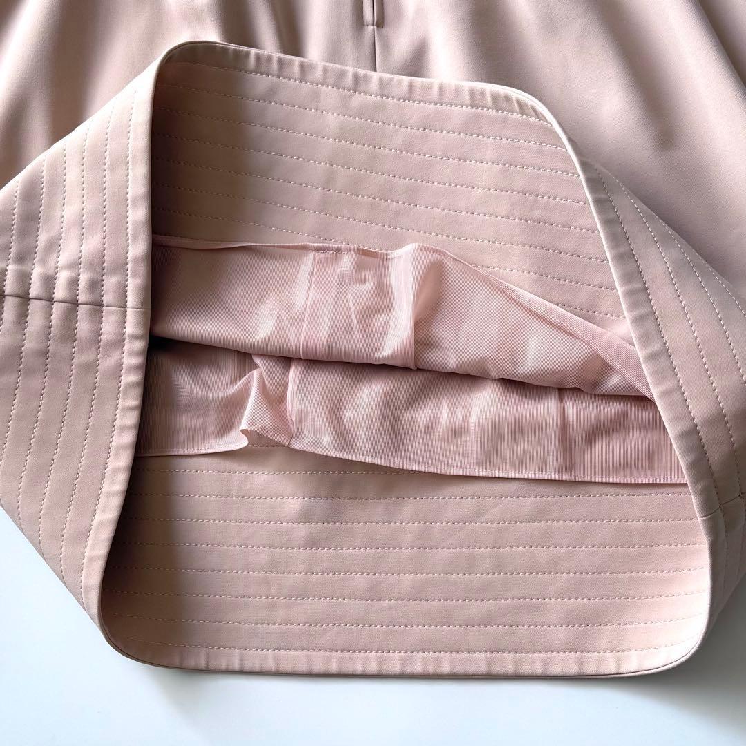 近年モデル Rene ルネ リリィベル 半袖ワンピース フロントジップ パール