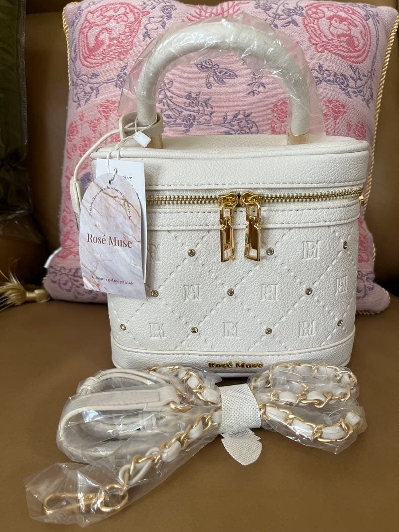 バッグ rosemuse bijou vanity bag ivory
