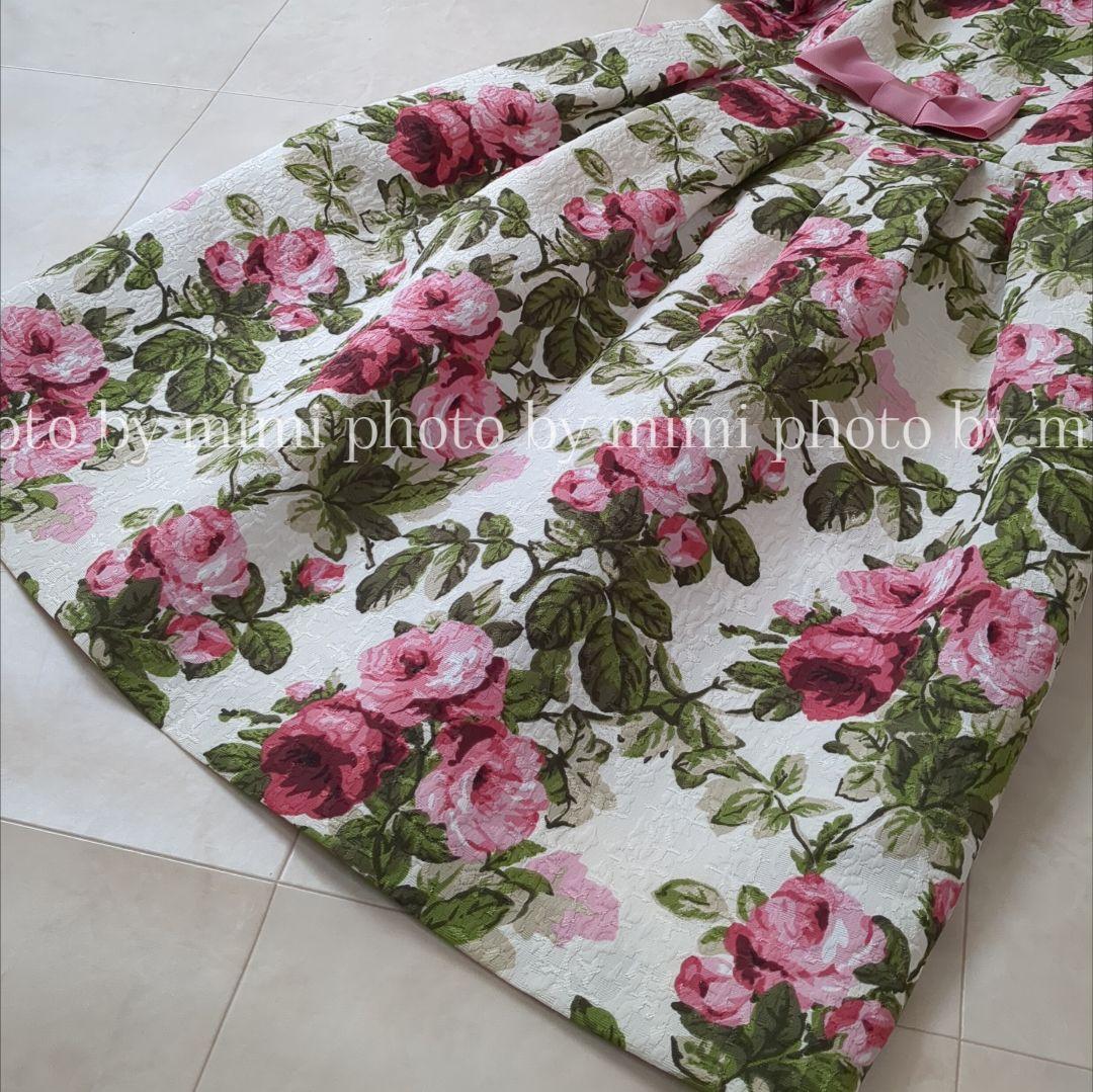 M'S GRACY*カタログ掲載*ローズプリントドレス