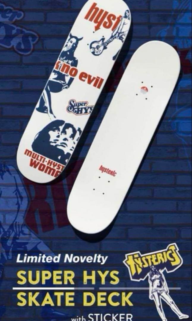 HYSTERIC GLAMOUR スケートボードデッキ　ノベルティ　未開封