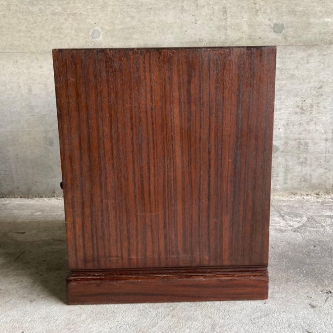 古い飾り棚 置物台 引き出し 収納 ラック チェスト キャビネット 木製 レトロ