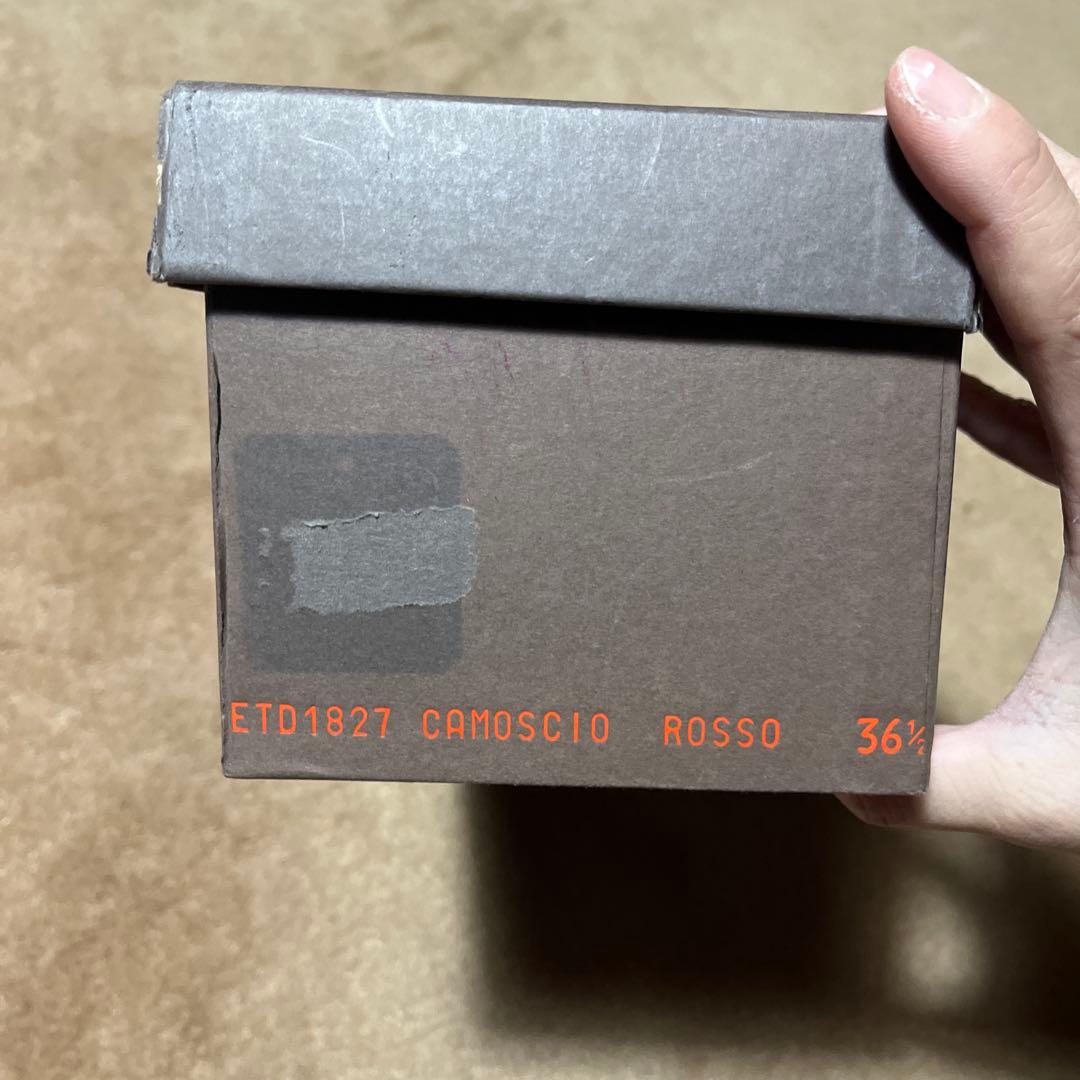 【美品】 エトロ　ETRO レディース　パンプス　赤　スエード　23.5