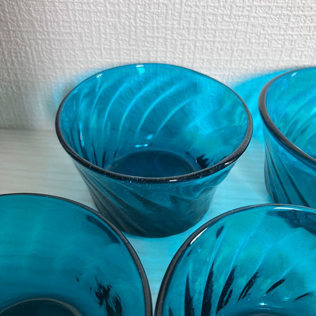 r*P様 38【倉敷ガラス】小谷眞三 翠小鉢6点セット