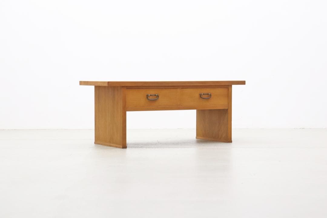 レトロ 引き出し付き 文机 ローテーブル レトロ ちゃぶ台 座卓 テレビ台