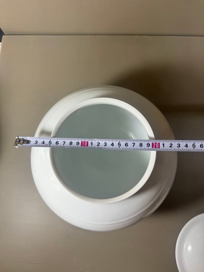 2348 清六窯　高麗庵　中村清六　白磁　壷　蓋物　未使用